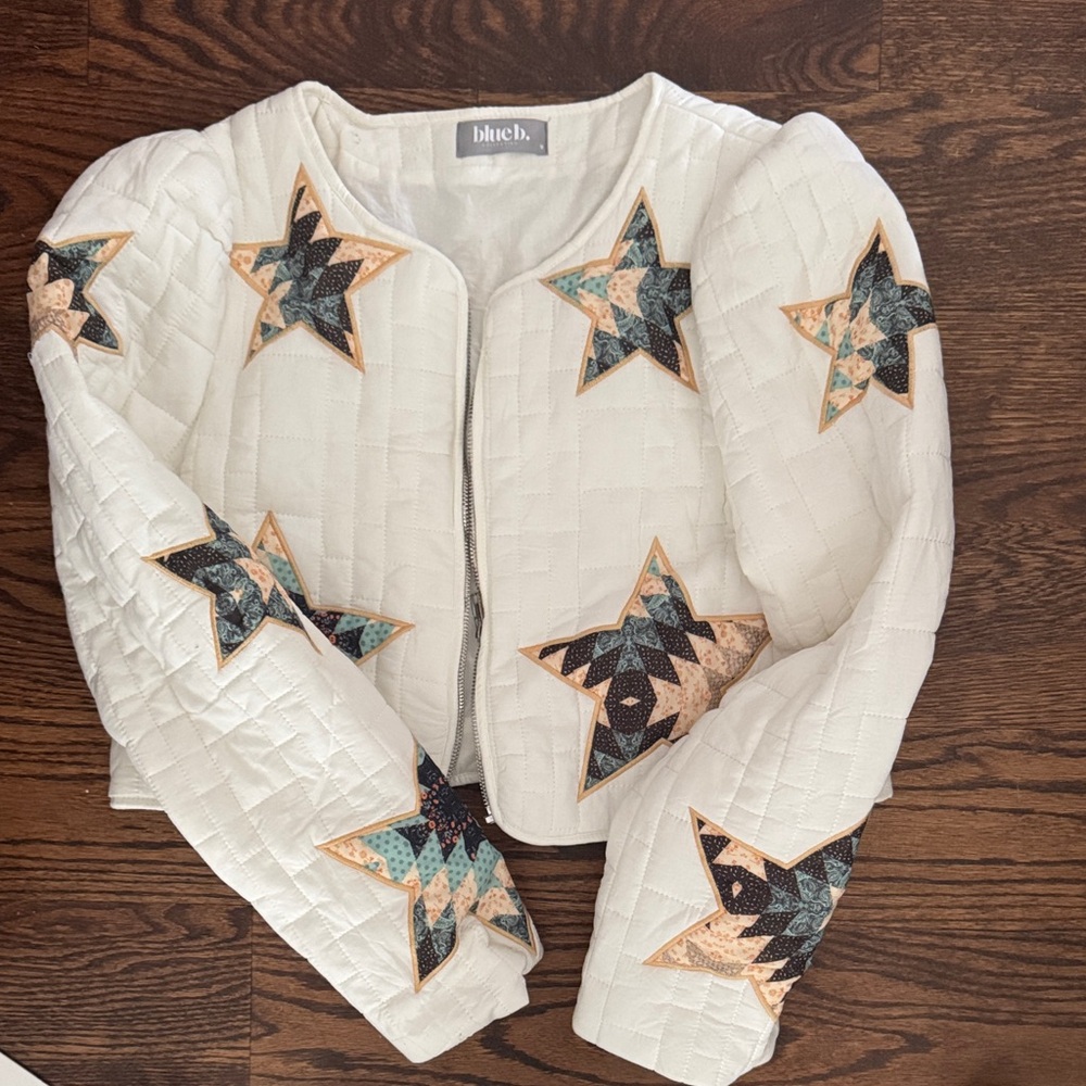 Star Embellished quilted Women's Bomber Jacket